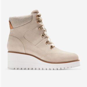 7.5 Cole Haan Women's ZERØGRAND City Wedge Waterproof Hiker Boots New in Box